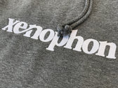 XENOPHON 9oz embroidered spellout hoodie photo 