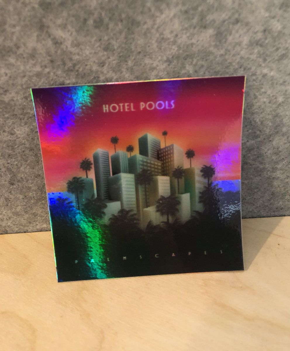 Palmscapes Holographic Sticker | Hotel Pools
