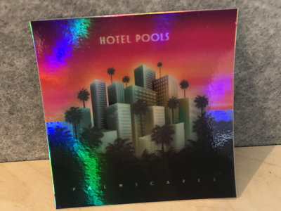 Palmscapes Holographic Sticker | Hotel Pools