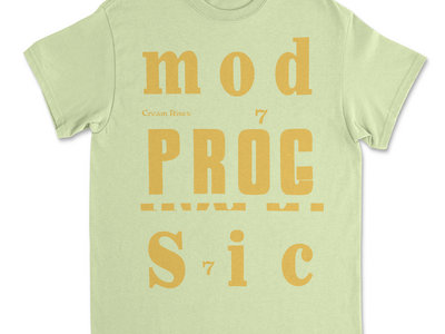 Mod Prog Sic T-Shirt (pistachio w/ yellow text) main photo