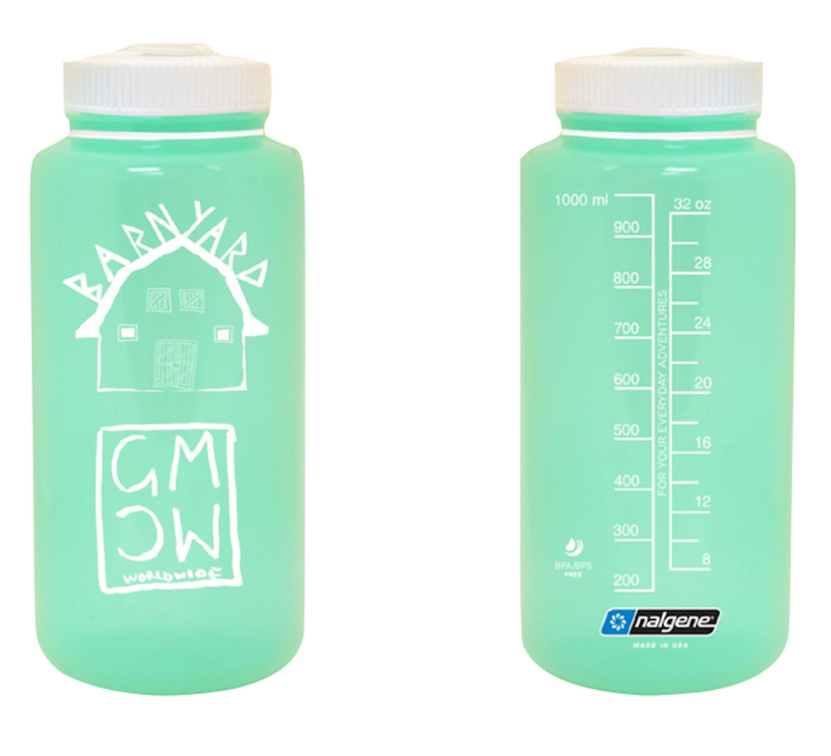 Barnyard Nalgene Water Bottle (glow in the dark) Good Morning