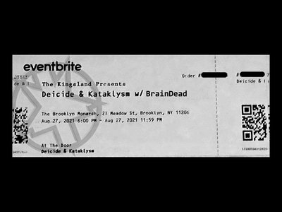 Deicide Ticket - 8/27/2021 main photo