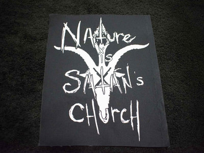 NATURE IS SATAN'S CHURCH (NO NAME) - 9'' x 10.75'' BACK PATCH main photo