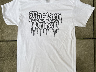 Bastard Priest Logo/Death Metal Face White T-Shirt main photo