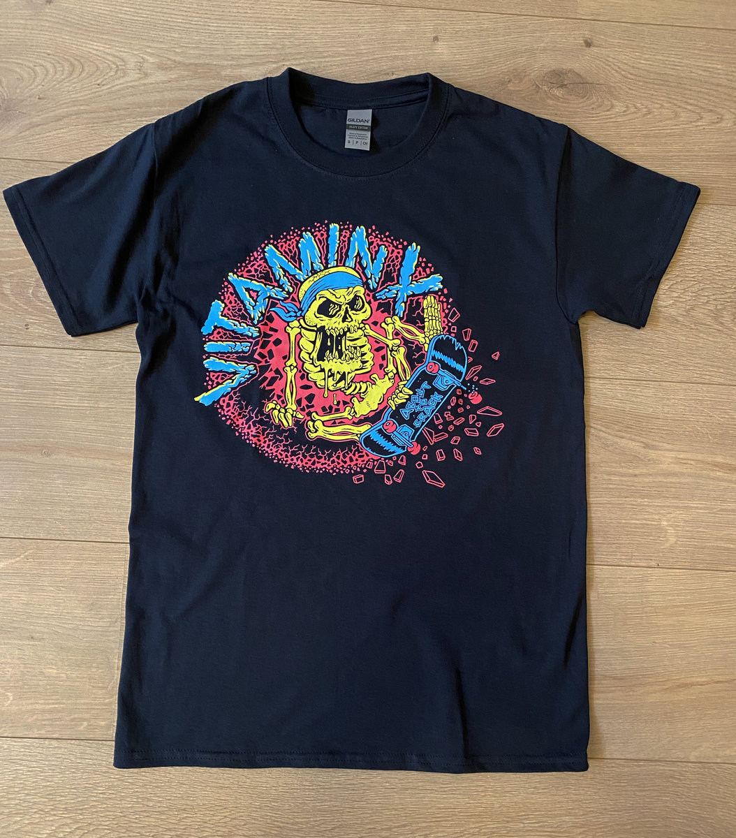 VITAMIN X bad trip tour 2004 Tシャツ xlarge About to Crack - Skater (black t-shirt) | Vitamin X