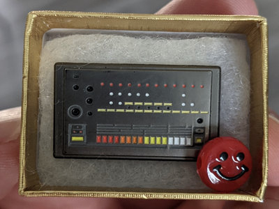 Baby 808: TR-808 scale model metal pin badge. main photo