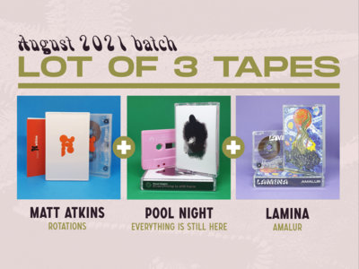 Lot of 3 tapes (August 2021 Batch) main photo