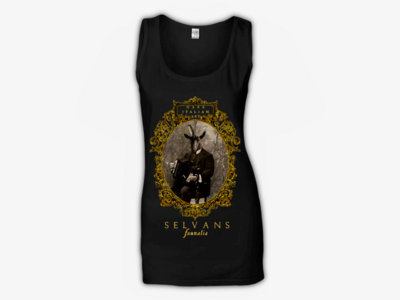 'Faunalia' Girlie Tank BLACK (ONLY 'L' SIZE LEFT !) main photo