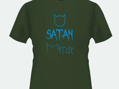 Satan Merde Bottle Green T-Shirt main photo