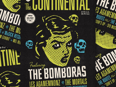 The Continental magazine with THE BOMBORAS 8 page feature CD
