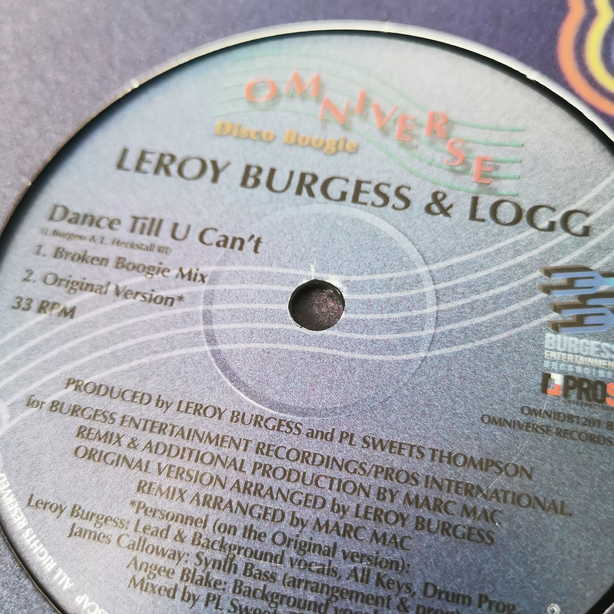 Dance Till U Can't | Leroy Burgess & LOGG | Omniverse Records