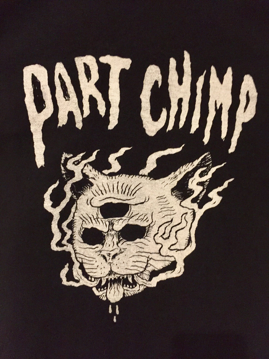 Demon Cat White on Black Part Chimp