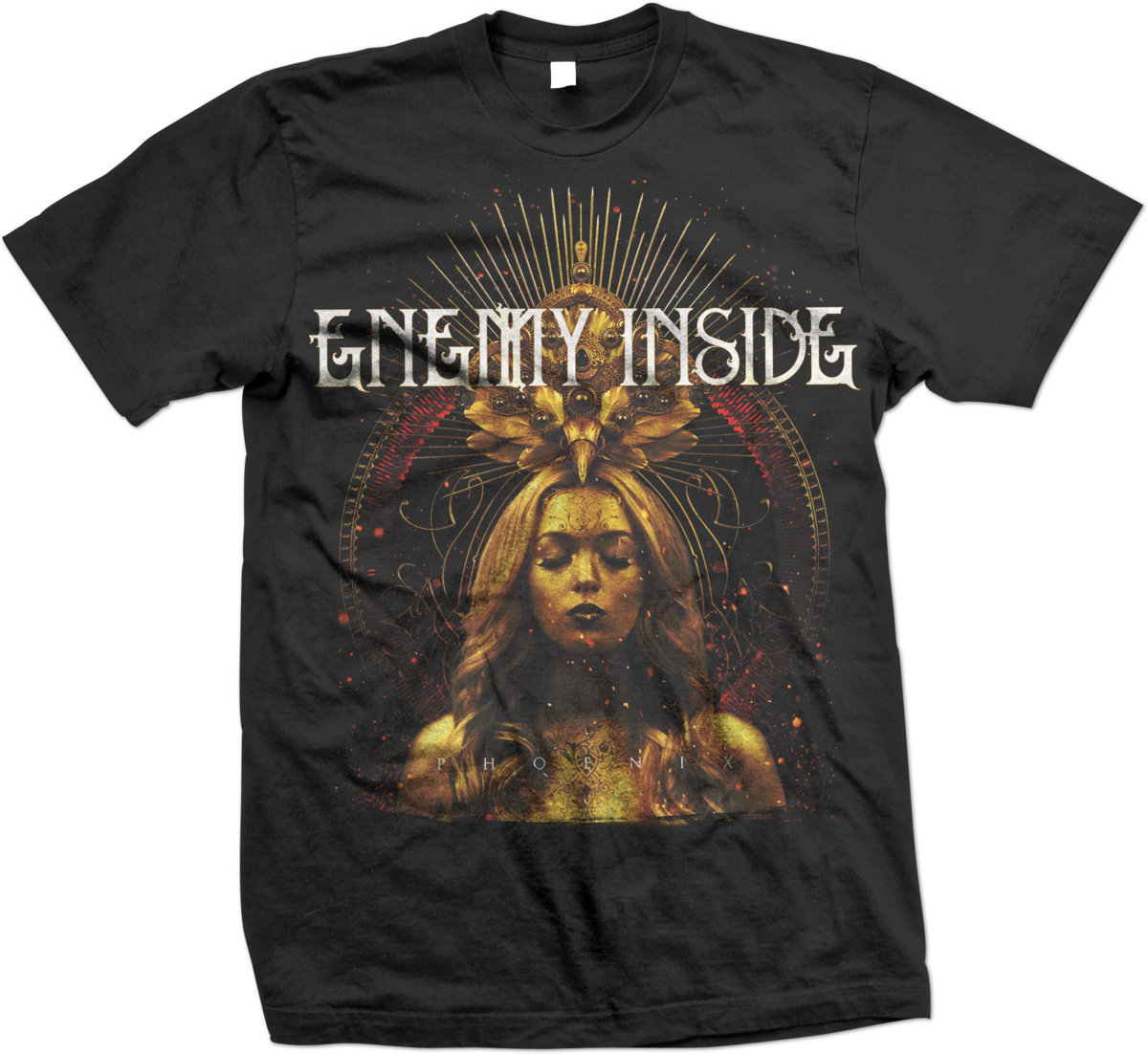 Album Cover Black T-Shirt | Enemy Inside