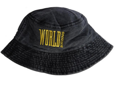 World Building / Overdyed Embroidered Logo Bucket Hat (Black) main photo