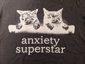 anxiety superstar two cats shirt photo 