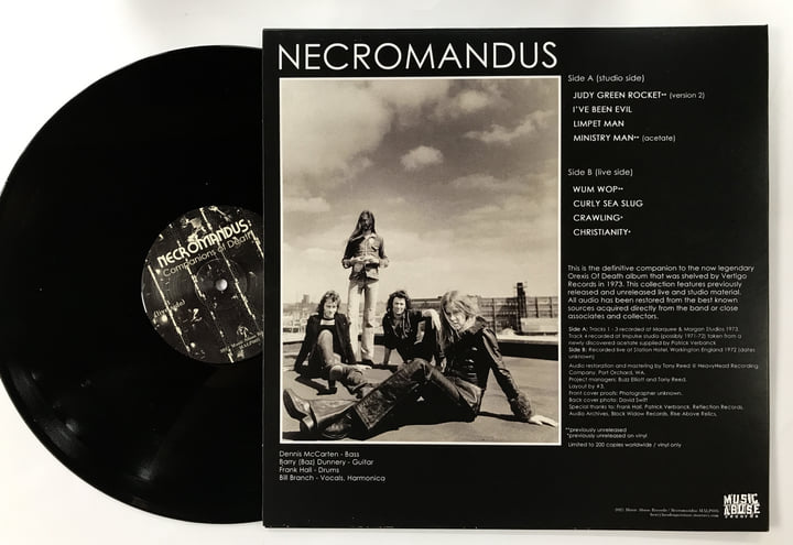 Necromandus - Companions of Death | Necromandus | Tony Reed (solo