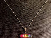 OBSIDIAN GAS MASK LOGO PIC NECKLACE photo 