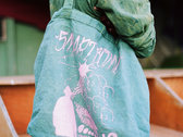 SMARTBOMB x NOSEI "Light of the Future" Hand Dyed, Patched & Printed Canvas Tote photo 