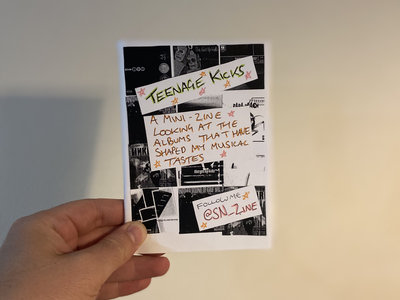 Teenage Kicks A6 mini zine | Surface Noise Zine