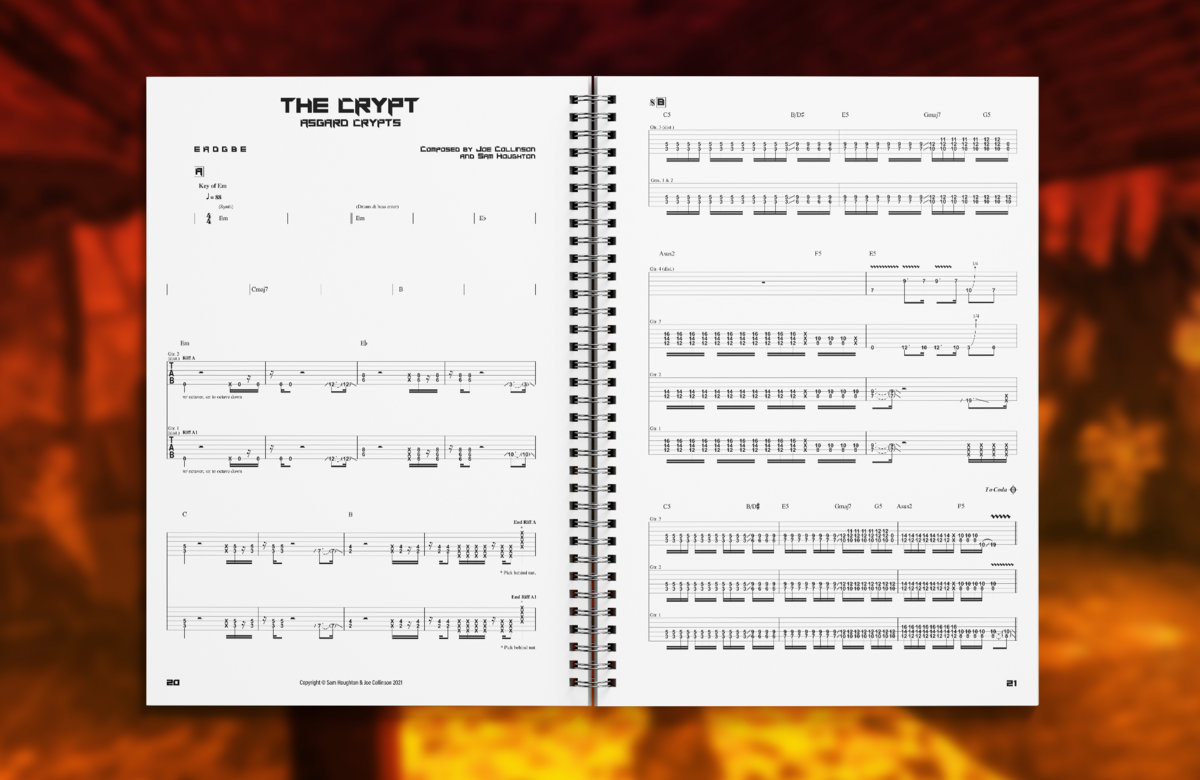 BPM Bullets Per Minute Official Guitar Tab Book (Physical) Sam