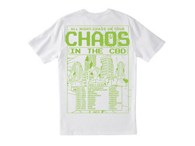 All Night Chaos Tour T-Shirt (White & Green) main photo