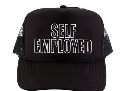 "Self Employed" black trucker hat main photo