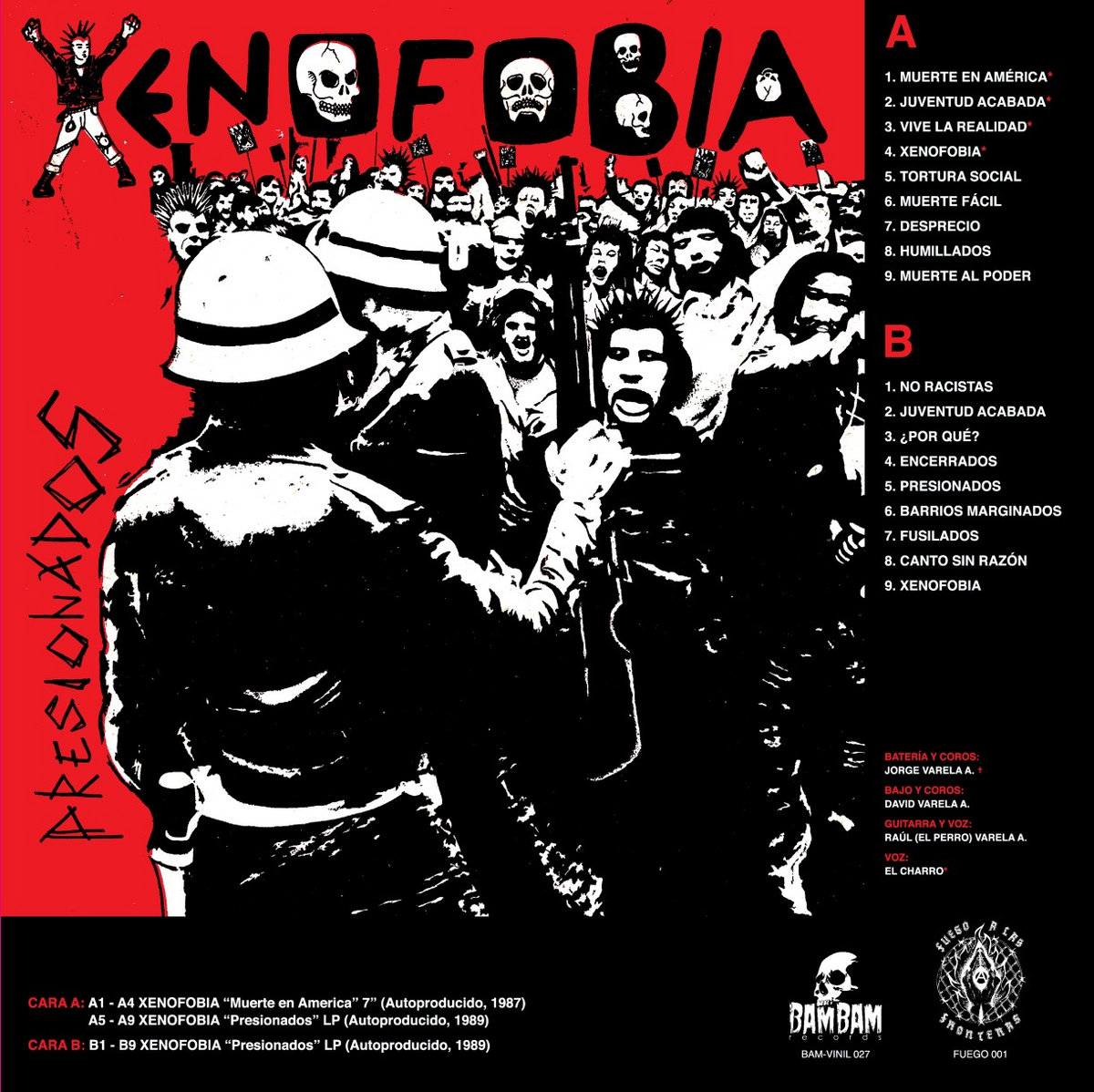 FUEGO #001 XENOFOBIA - Discografía LP | Fuego A Las Fronteras