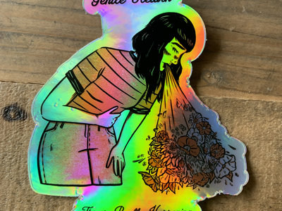 This Is Really Happening holographic die cut sticker main photo