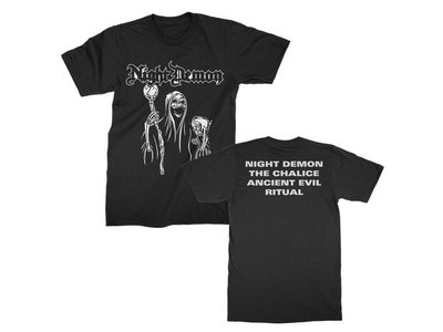 Night Demon S/T EP T-Shirt (Black) with Back Print main photo