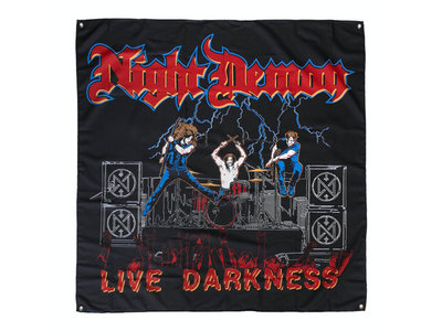 Night Demon - "Live Darkness" Flag main photo