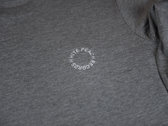 WPT076 - Grey Long Sleeve T-Shirt W/ White Embroidery photo 