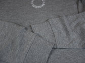 WPT076 - Grey Long Sleeve T-Shirt W/ White Embroidery photo 