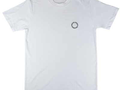 WPT078 - White Short Sleeve T-Shirt W/ Black Embroidery main photo