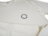 WPT079 - Cream Short Sleeve T-Shirt W/ Black Embroidery photo 