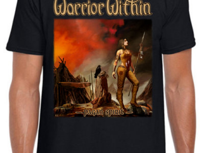 Warrior Within Pagan Spirit  Mens & Womens T-Shirt or Singlet. Choice of Black or White Garment main photo