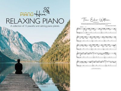 Relaxing Piano - Peaceful and Calming Piano Book for Adults and Children. Beginner, Grade 1 & Grade 2. Audio Supported main photo