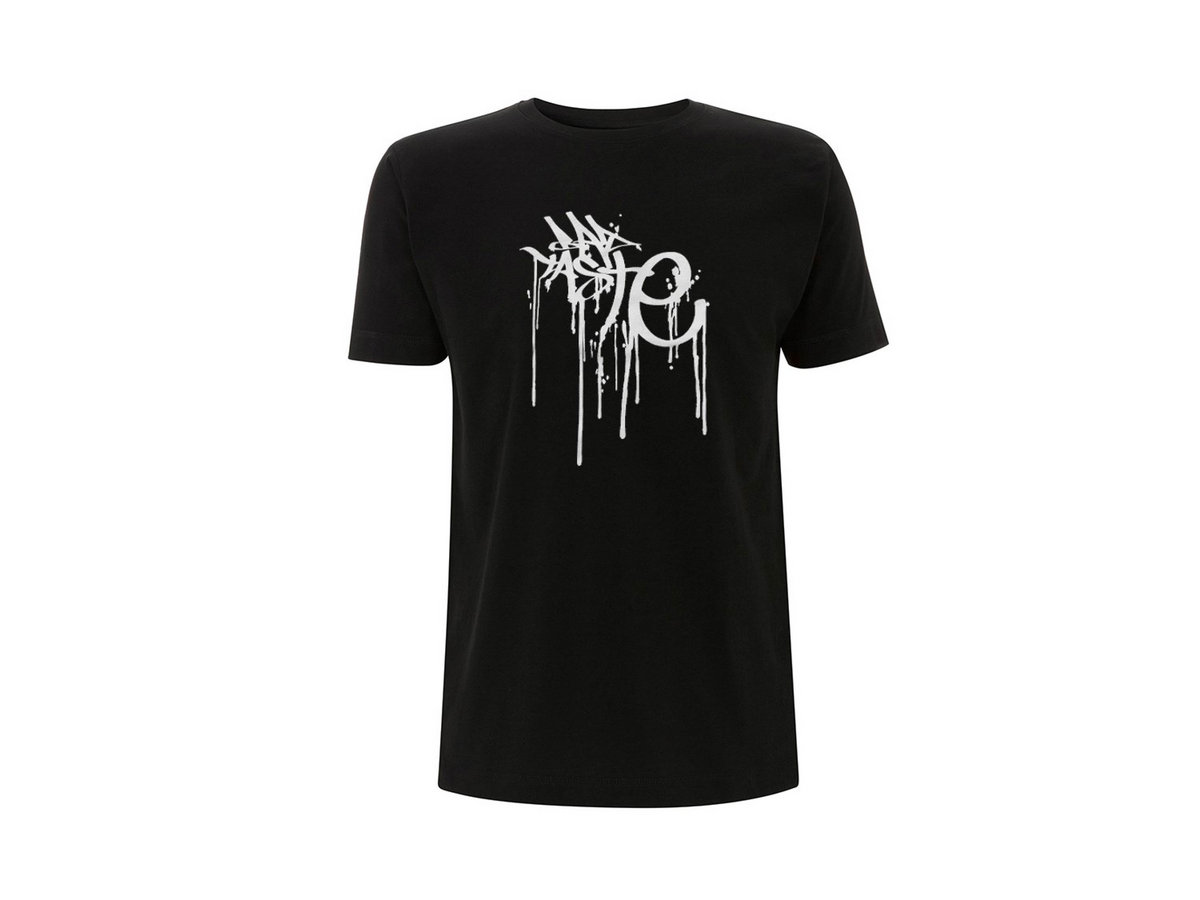 CLASSIC LOGO TSHIRT [WHITE ON BLACK] Bad Taste Recordings