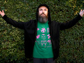 100% Organic Cotton T-Shirt in Green & Pink photo 