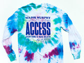 TIE-DYED Long Sleeve ACCESS Tee (M) photo 