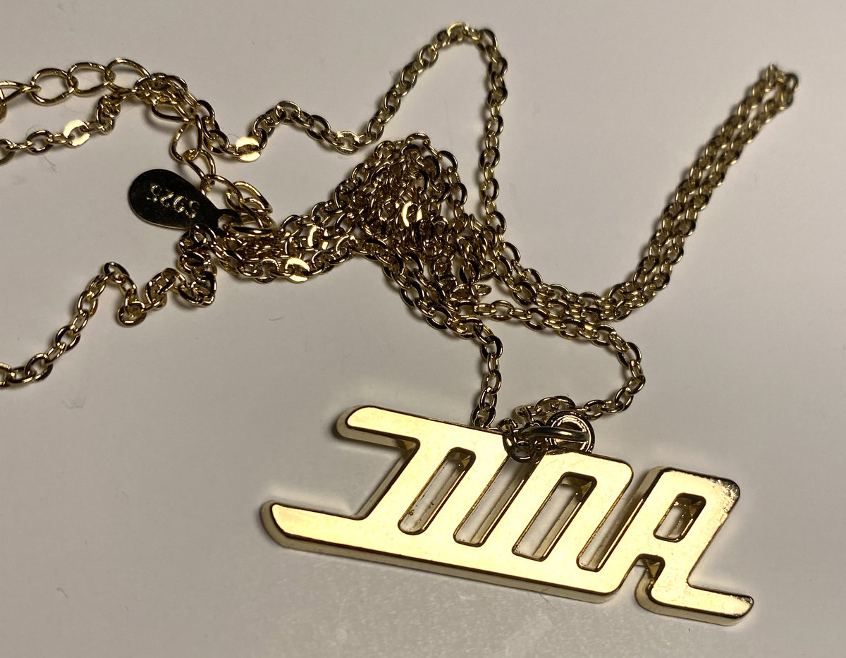 Bespoke Baxter Dury 'D.O.A' necklace Heavenly Recordings