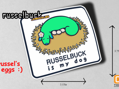 russelbuck is my dog :O3 ~ Sticker!!! main photo