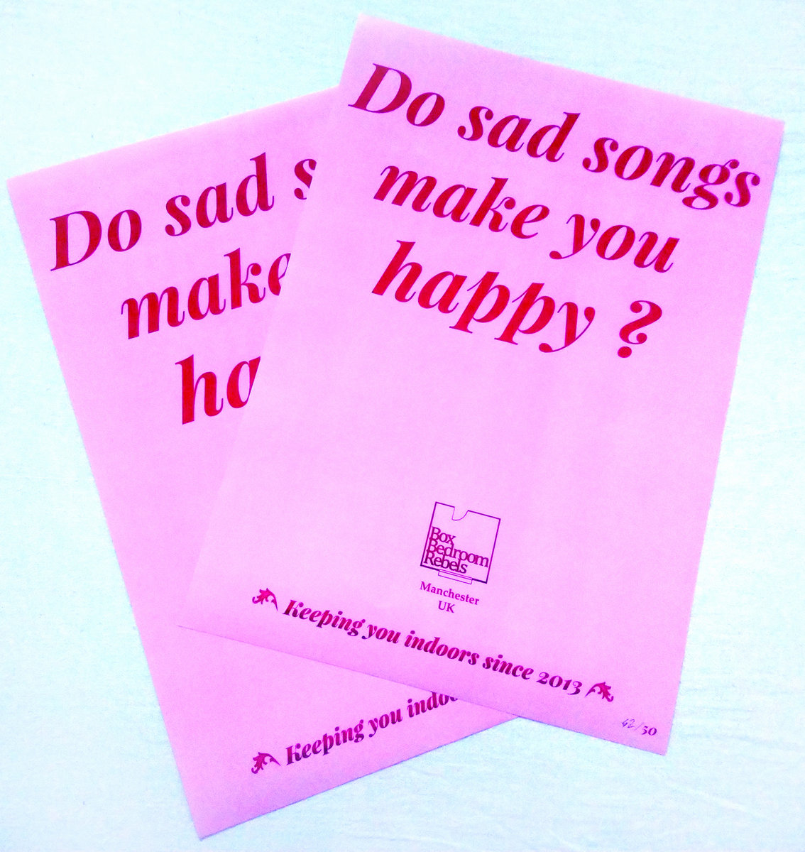 BBR Numbered Poster Box Bedroom Rebels