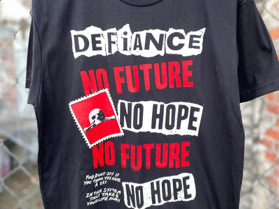 No Future No Hope (S/S) Red and White on Black main photo