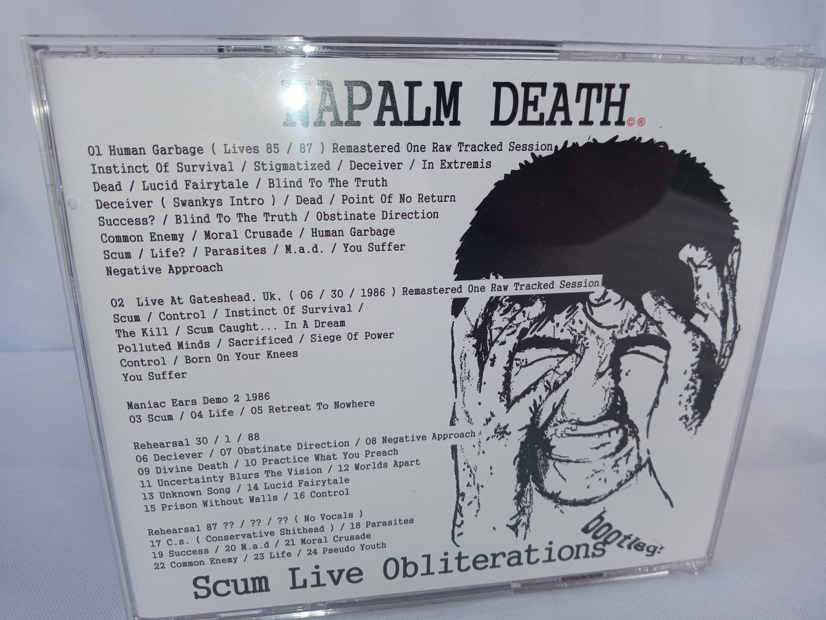 DISTRO - Napalm Death - Scum Live Obliterations CD