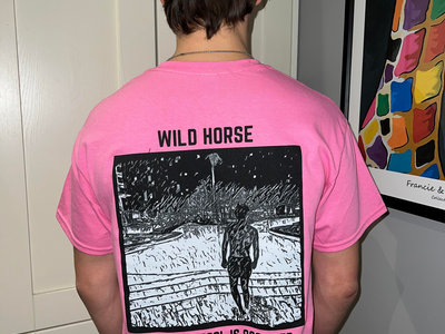 Wild Horse "When The Pool Is Occupied" Pink T-Shirt main photo