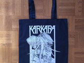 KARKARA Elephant Logo Tote Bag - BLACK / NAVY BLUE photo 
