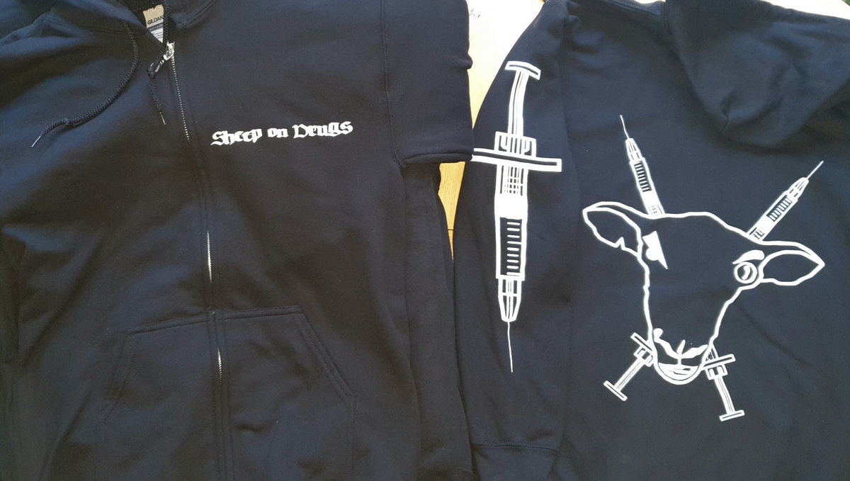 S.O.D. Black Zipper Hoodie (Limited Edition) | Sheep On Drugs S.O.D. Black Zipper Hoodie (Limited Edition) | Sheep On Drugs