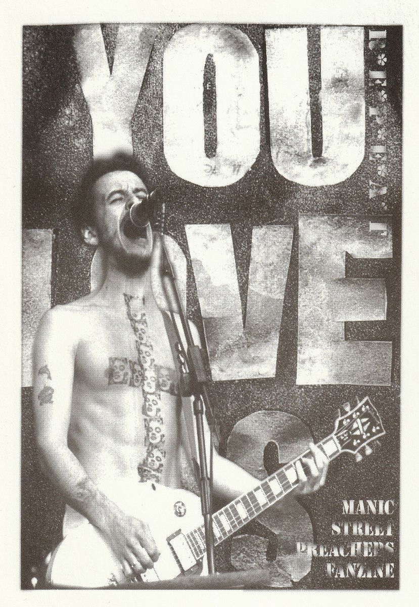 Set of 6 glossy Manic Street Preachers postcards | R*E*P*E*A*T Records