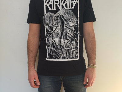 KARKARA Elephant Logo Tshirt - Black 'Inverted' main photo