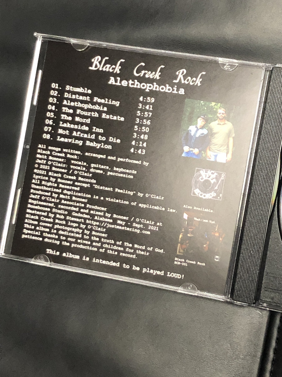 Alethophobia Black Creek Rock